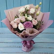 Букет цветов из:  Розы и Лизиантусы в Орске
