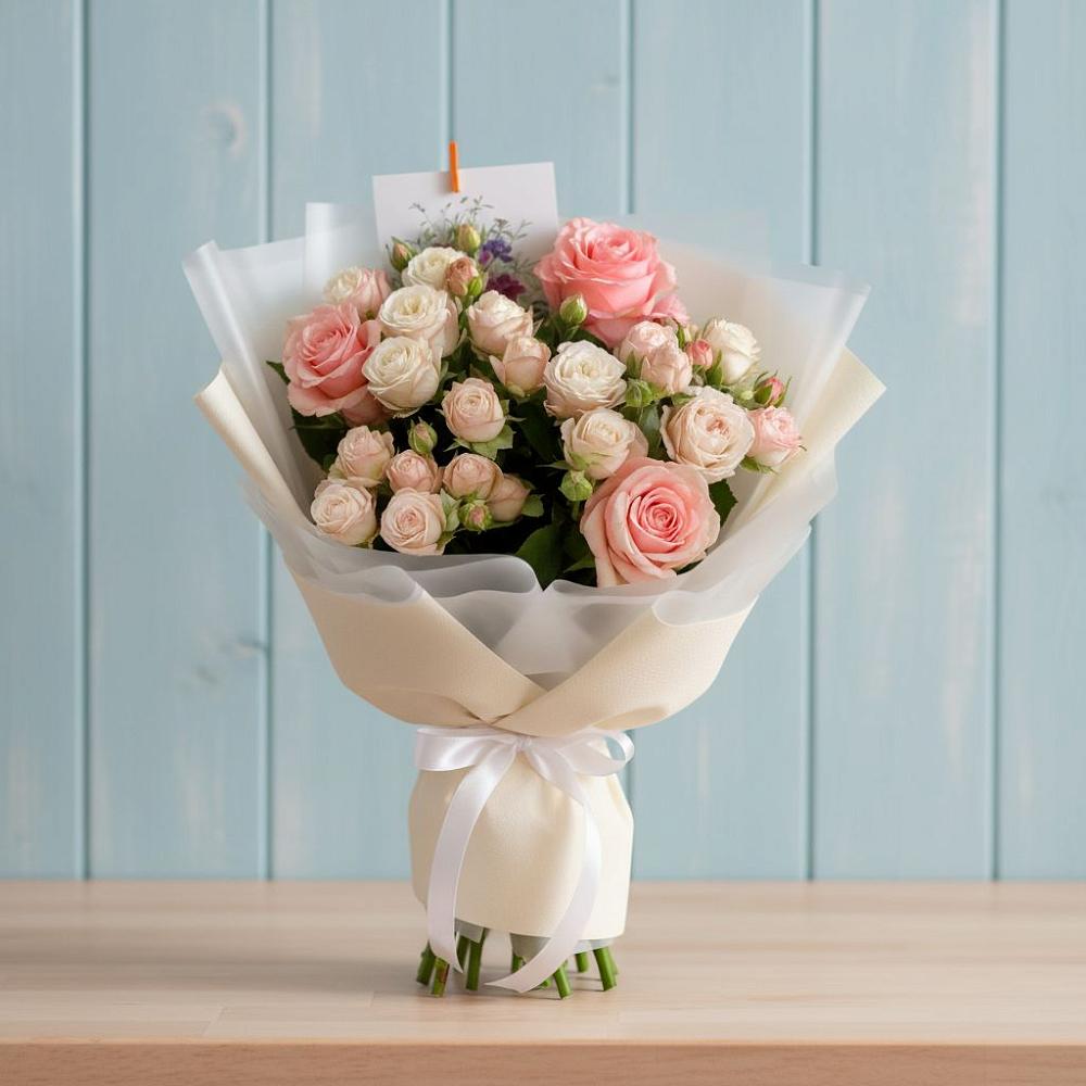 Букет цветов из: Розы в Орске