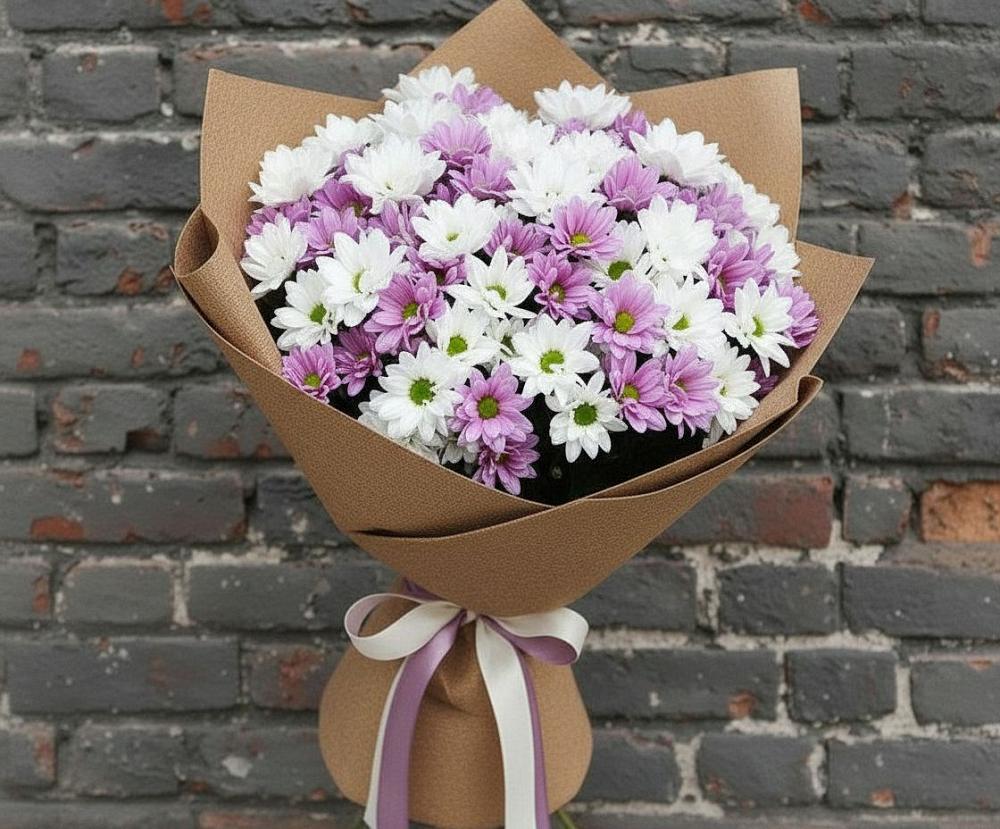 Букет цветов из: Хризантемы в Орске