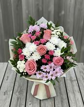 Букет цветов из:  Альстромерии, Гвоздики, Розы и Хризантемы #REPLACE_PRED# Орске
