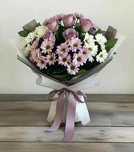 Букет цветов из:  Хризантемы и Розы #REPLACE_PRED# Орске