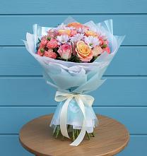 Букет цветов из:  Хризантемы и Розы #REPLACE_PRED# Орске