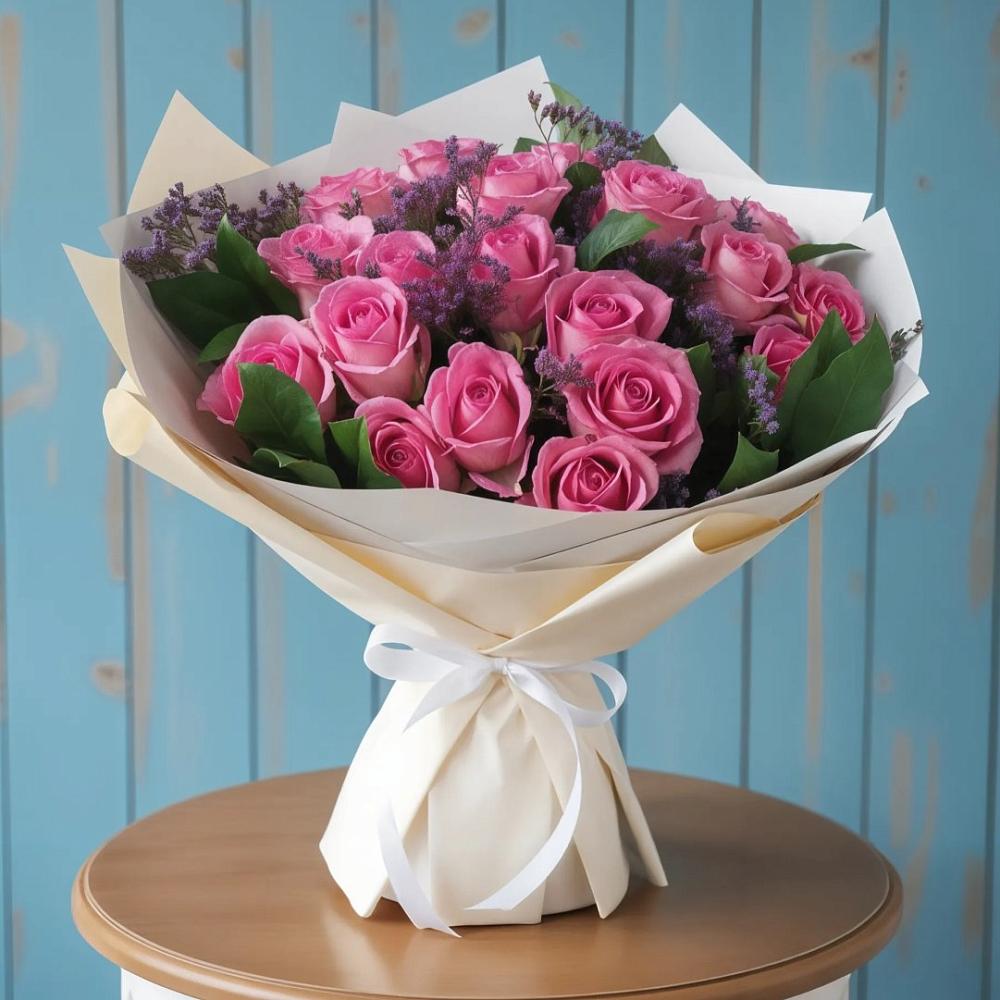 Букет цветов из: Розы в Орске