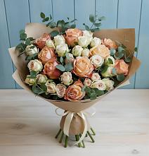 Букет цветов из:  Альстромерии и Розы #REPLACE_PRED# Орске